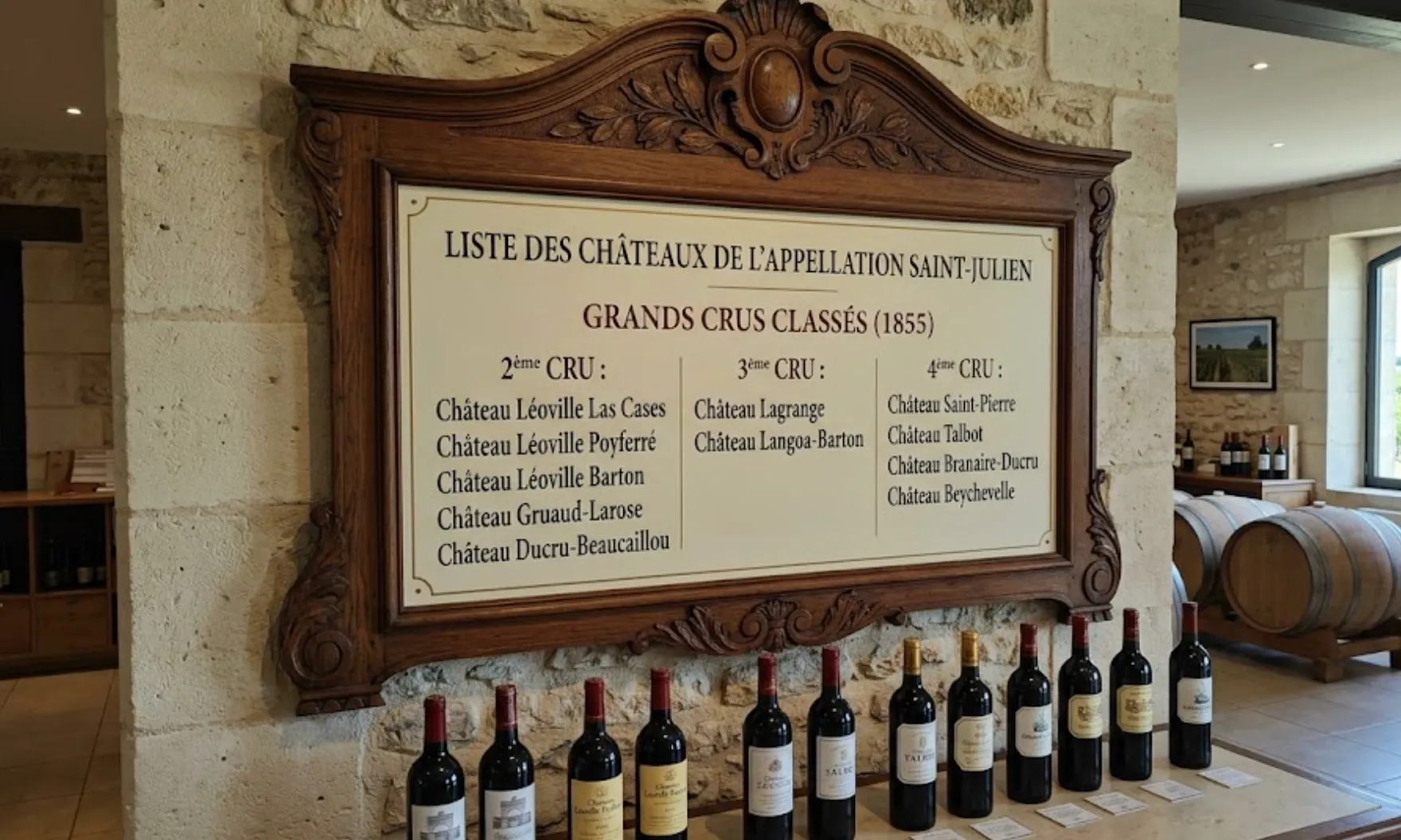Liste Château Saint-Julien : Guide complet des 11 Grands Crus Classés 2026